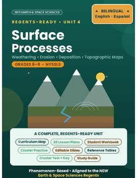 Earth & Space Science Unit 4: Weathering & Maps | Bilingual Spanish/ENL