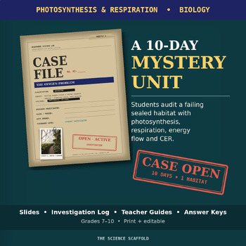 Photosynthesis and Cellular Respiration Biology Mystery Unit | Habitat 3