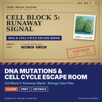 DNA Mutations & Cell Cycle Escape Room | Protein Synthesis | Cell Block 5