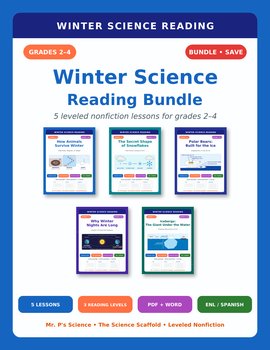 Winter Nonfiction Reading Comprehension Passages BUNDLE | 2nd 3rd 4th Grade